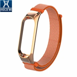 ODM Holdmi new arrival 43031 series nectarine color 14mm nylon watch band for xiaomi band 4