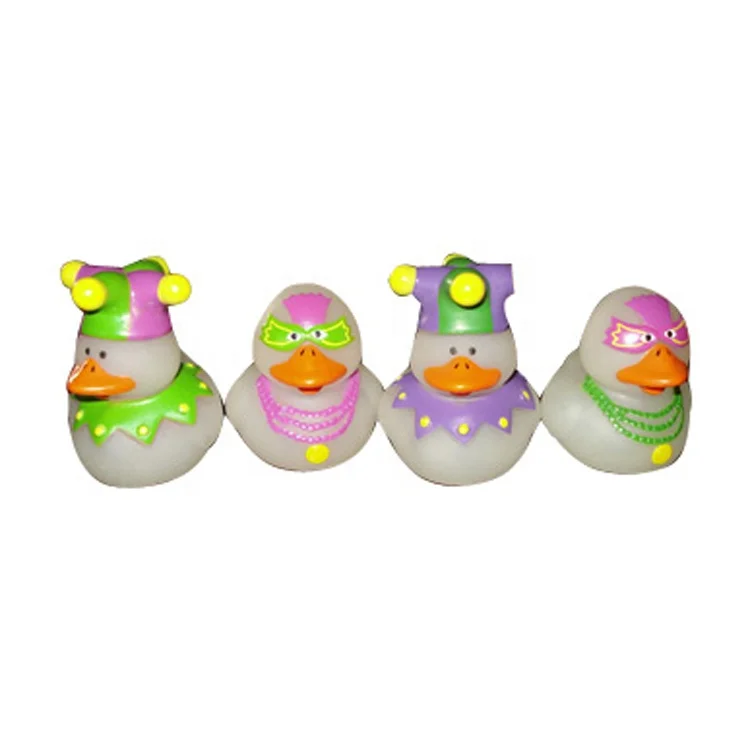 Custom Colorful Cool Boy Bath Rubber Glow Doctor Ducks Mini Ball Set For Baby