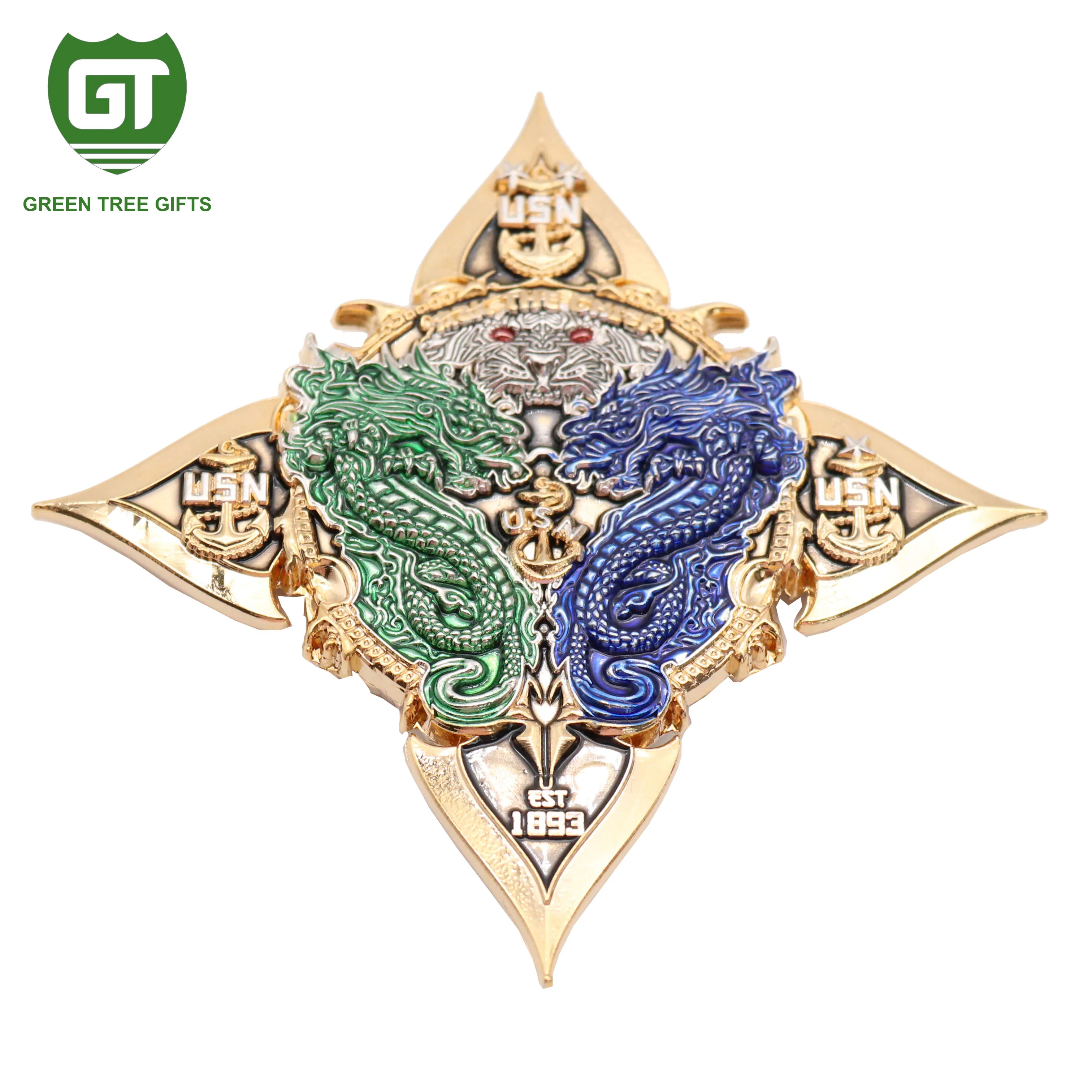 Cheap promotional custom Souvenir Sports metal Rare Hard Enamel challenge metal coins metal