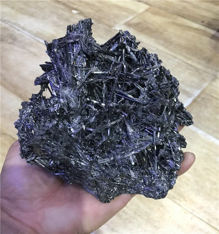 Wholesale Natural rough crystal stone  stibnite ore Mineral Specimen for  decoration