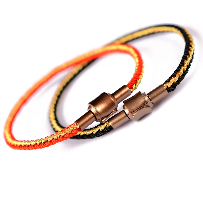 LONGJIE  manufacturer handmade DIY unisex lucky rope bracelet