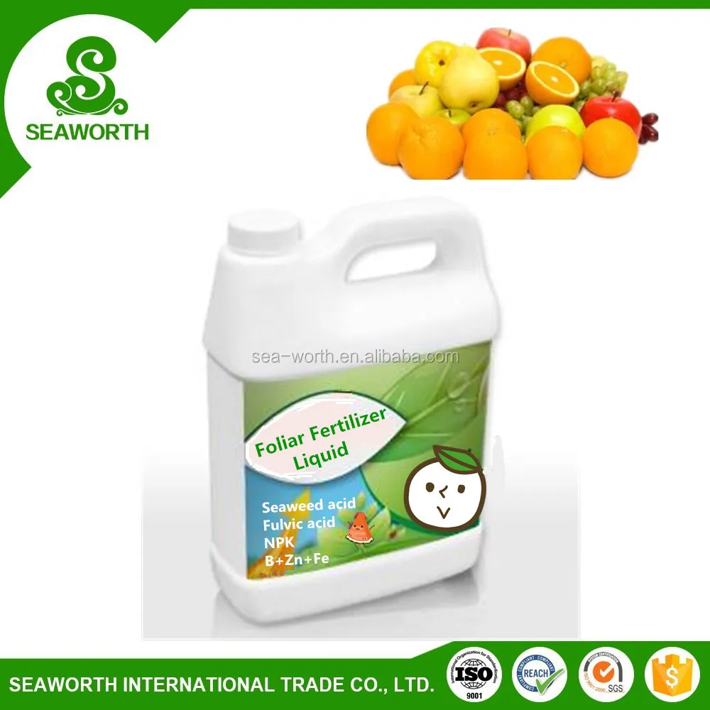 agricultural useful foliage spray with free amino acid