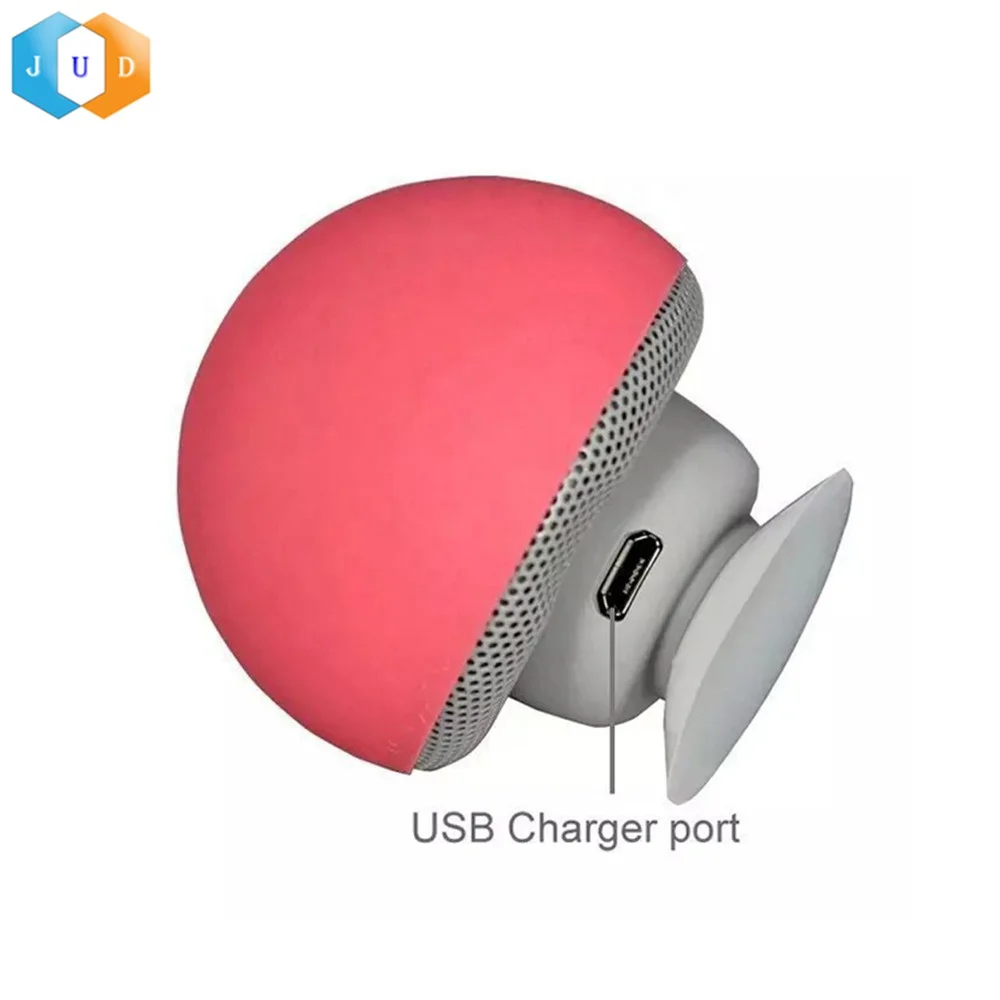 
2019 Waterproof Suction Mini Mushroom Portable Gift Speaker Wireless Wireless Mushroom Outdoor Speaker Promotional Mini Speaker 