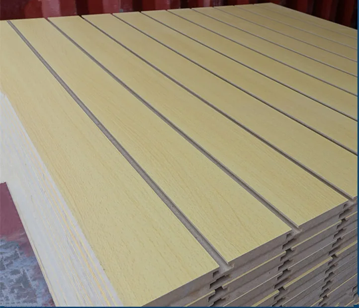 slot wall mdf board / slotted MDF wall panel displaying board