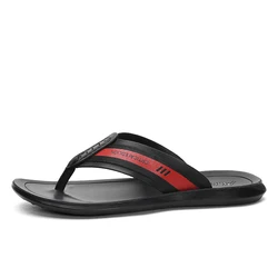 Мужские тапочки, с противоскользящим эффектом; Уличная резины флип-флоп