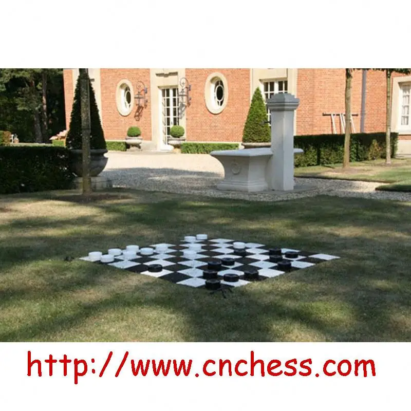 GKP-4 Giant Garden Outdoor Checkers set With Plastic Board