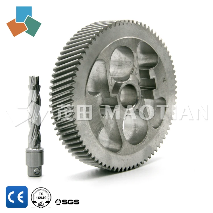 CNC high quality spur transmission gear for low speed reducer gearbox / rack and pinion gears/gear reducer
