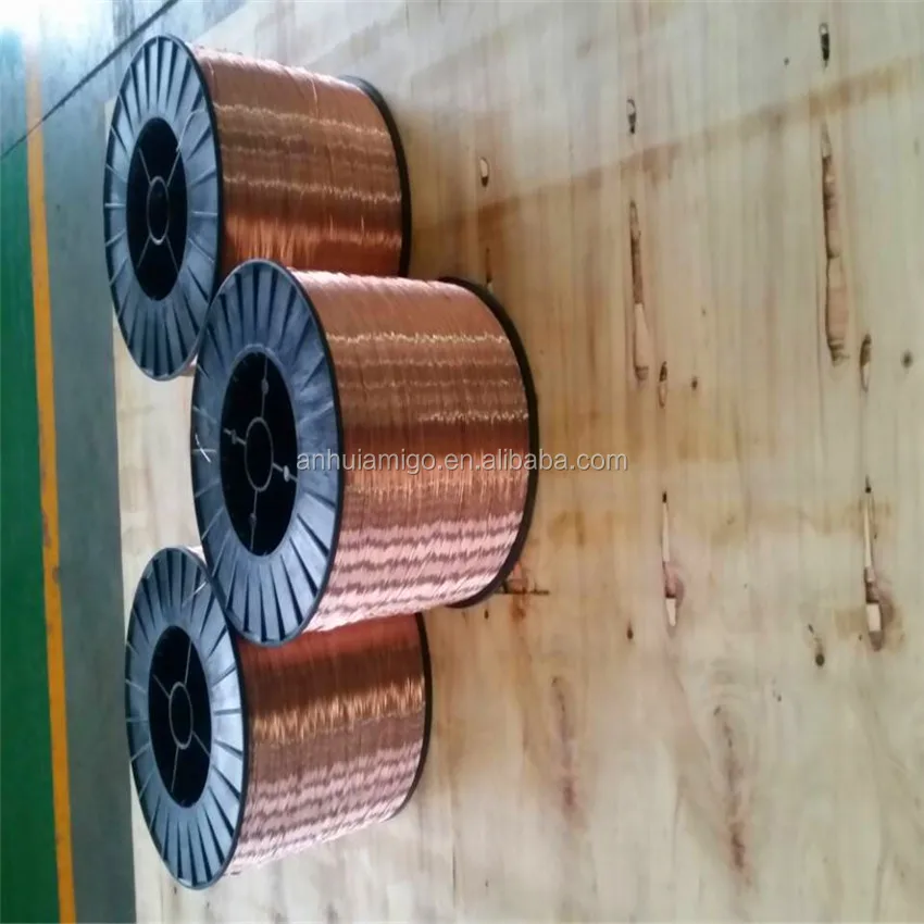 0.6mm-0.8mm copper coated wooden pallet nails welding wire