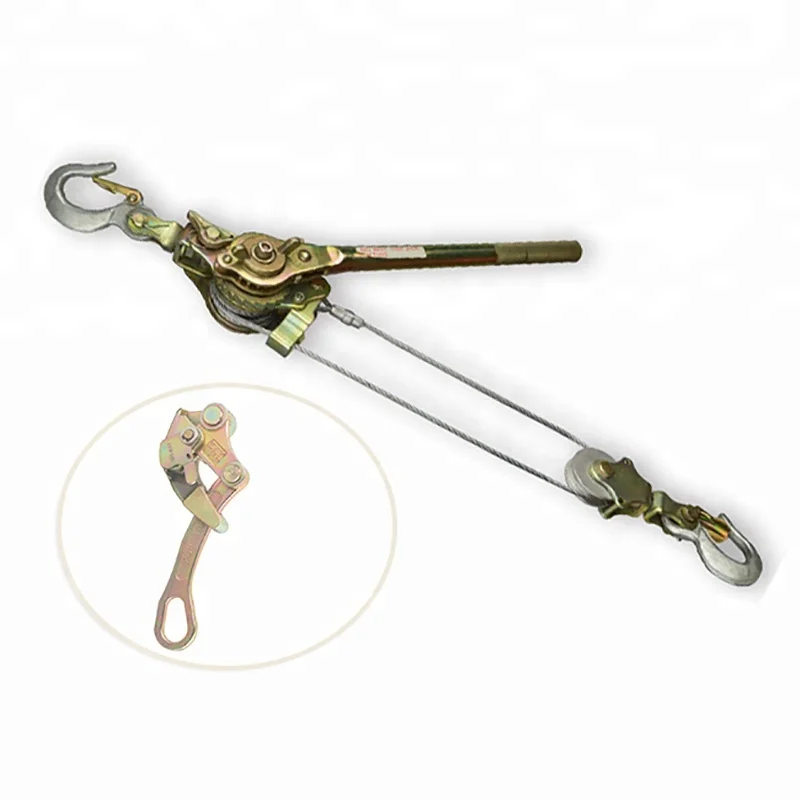 1 2 3 tone Ton Hand Wire Rope Ratchet hydraulic steel electrical Cable Puller 1000 2000 3000 kgs