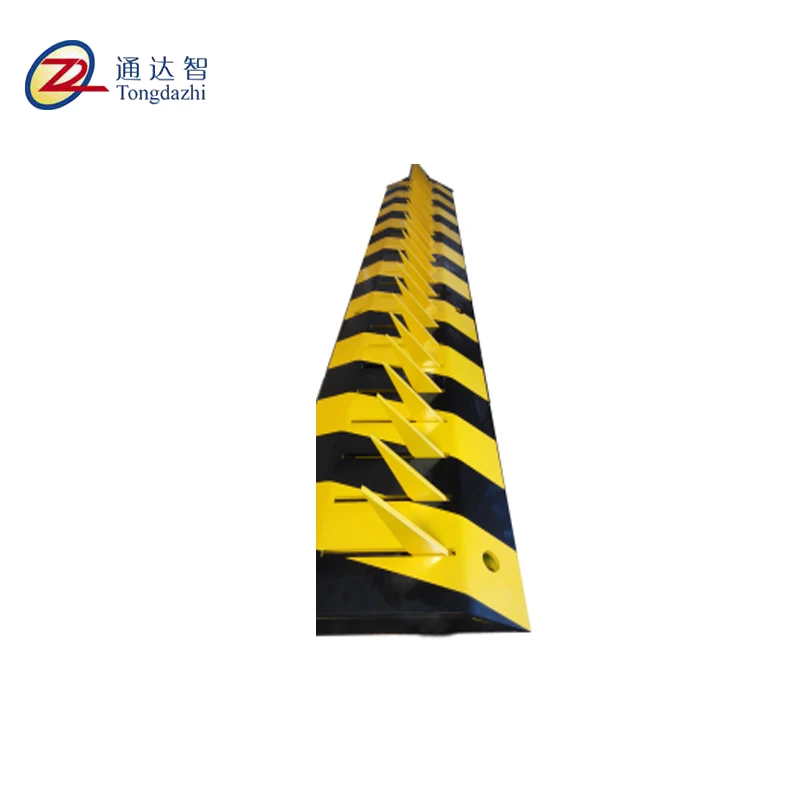 A3 steel traffic road tyre killer with spikes full automatic remote control for parking lot