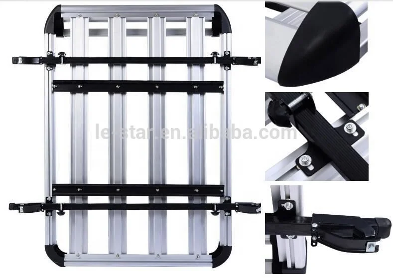 Universal luggage car roof rack 4x4 aluminum roof rack