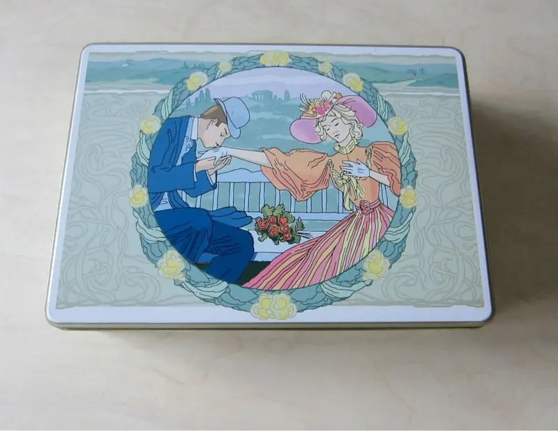 Customized moon cake tin box food packaging tin box