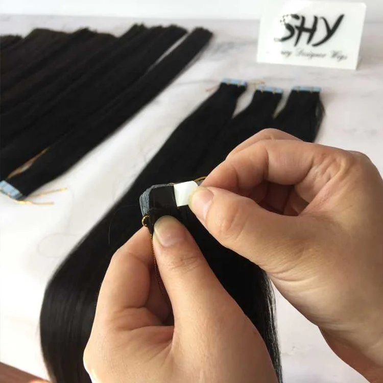 Wavy Highlight Tape Hair Extensions Indian