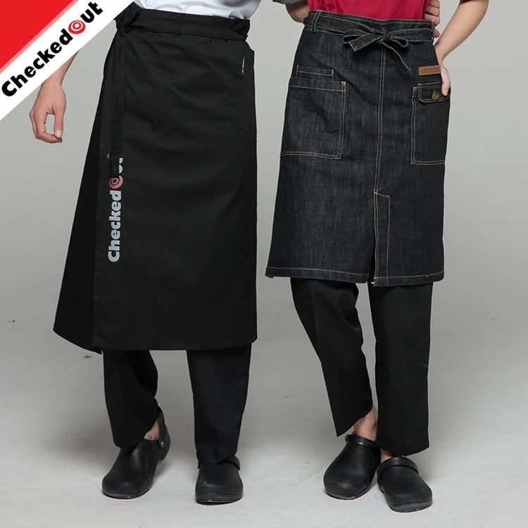 Лучшее качество прочный холст мужской фартук Дышащие носки поварской фартук для ресторана