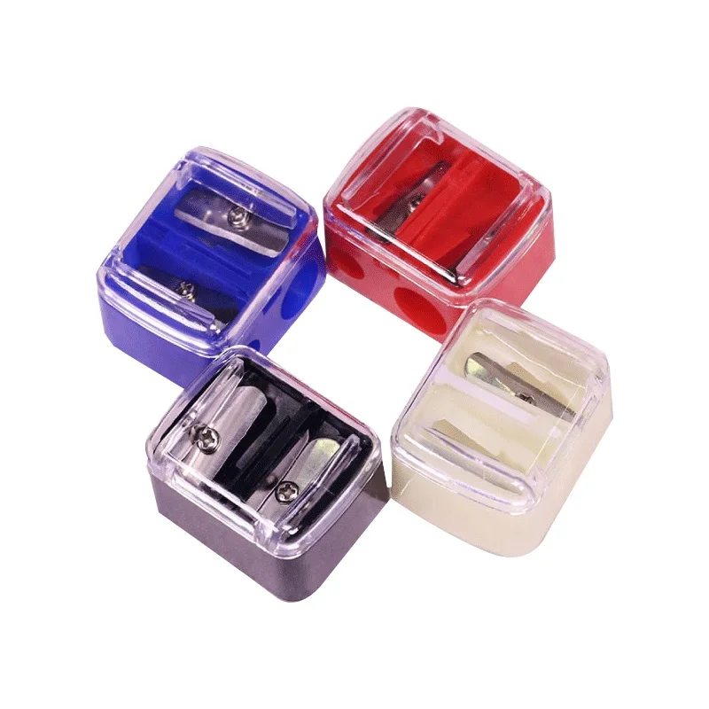 Makeup Tools Cosmetic 2 Holes Wood Eyebrow Lip Pencil Sharpener