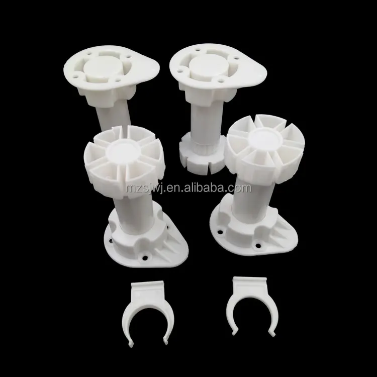 Whole Sale Height Adjustable 10cm Plastic Furniture Legs