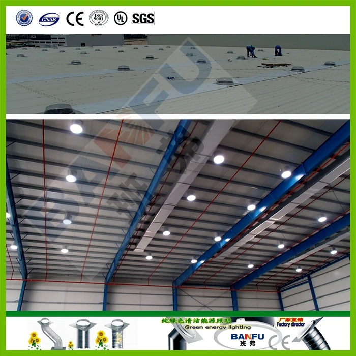 Industrial factory daylighting sun pipe tubular skylights