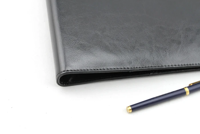 Wholesale 3 metal ring binders leather file folders