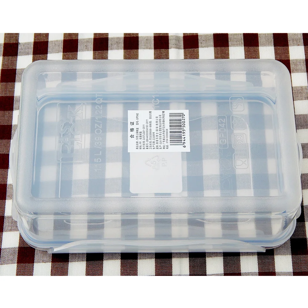 Большие цветные герметичные пластиковые контейнеры для пирога с откидной крышкой