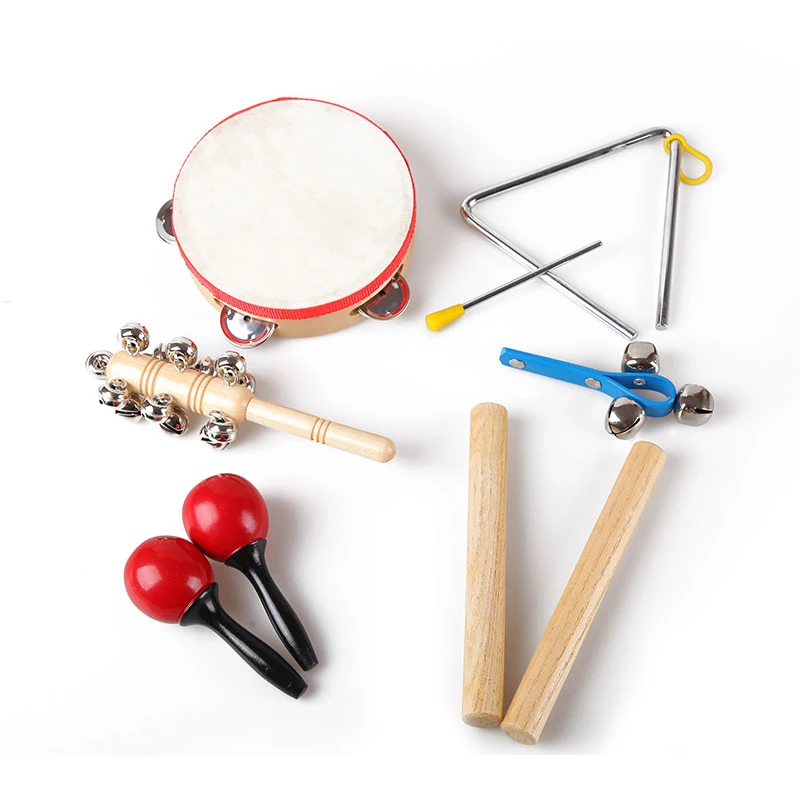 Educational Musical Learning Instruments Toys Percussion Instrument Set With drum