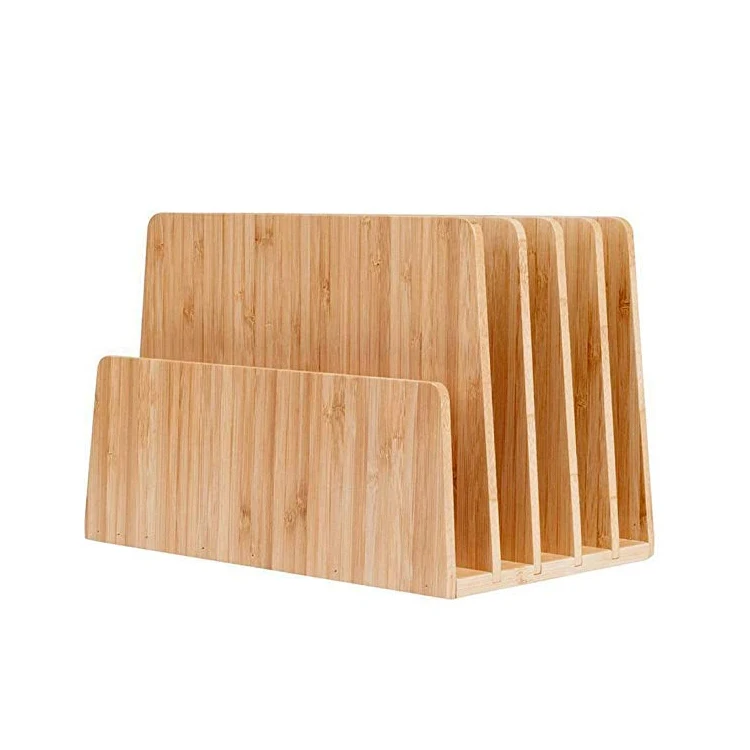 
Desktop Folder And Paper Tray Bamboo Desk File Organizer 