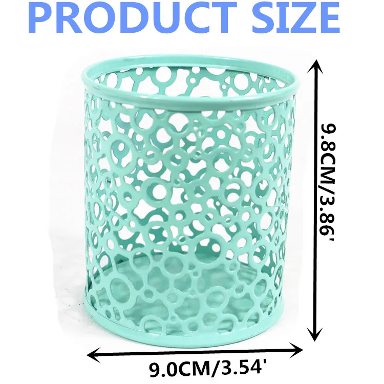 
Custom design metal wire mesh office school desk desktop table pencil organizer pen holder 