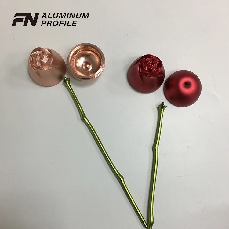 Removable aluminum rose profile  Rose gold aluminum profile anodize aluminum alloy rose