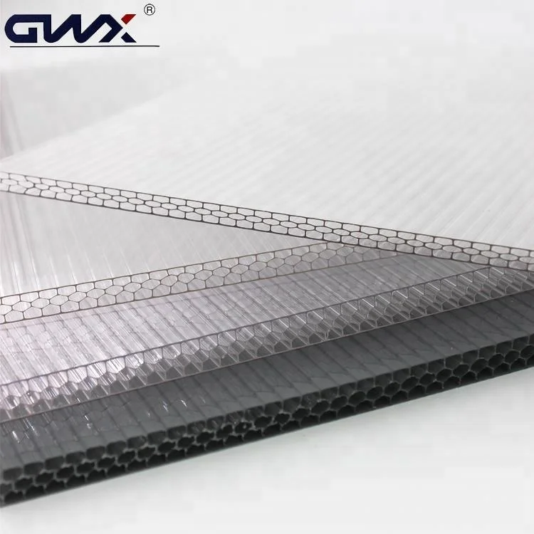 100% Virgin Bayer Material Honeycomb Polycarbonate Sheet/Polycarbonate Plastic Honeycomb Panels