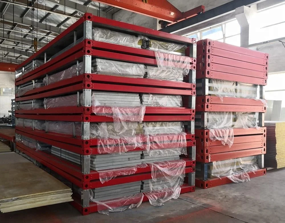 Commercial portable prefab container glazing room