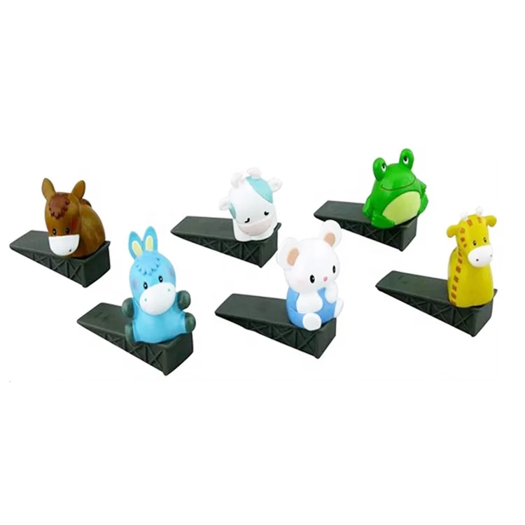 Promotion Animal Shape PVC Door Stopper Stopper Toy Rabbit Hippo Animal Door Stopper