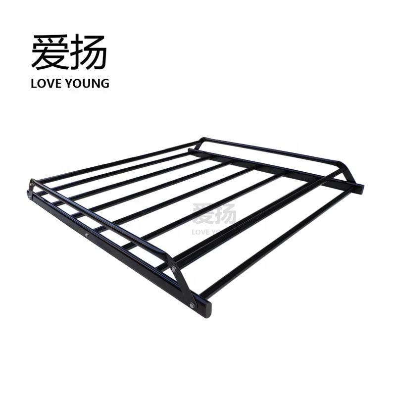 Steel Simple type black roof cargo carrier car cargo rack top roof rack