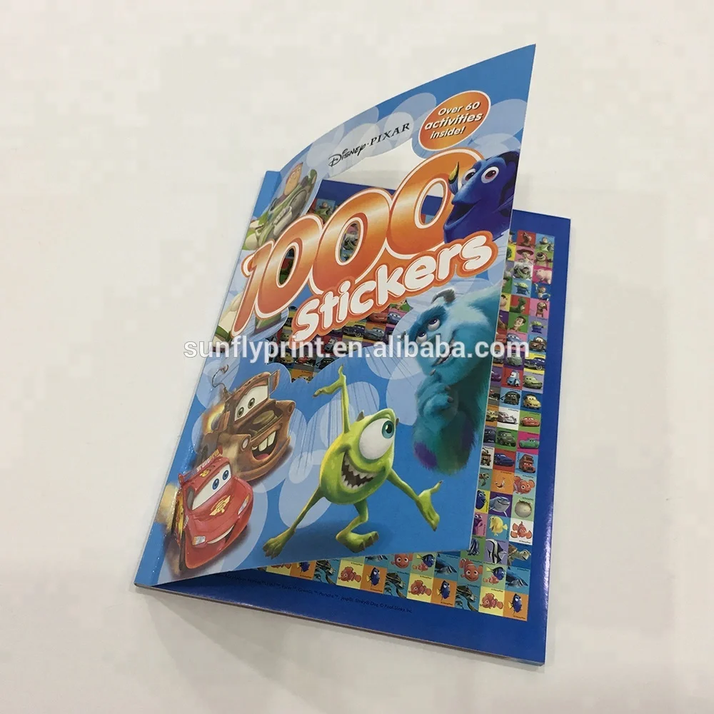 Custom Paper Sticker Book For Children Book Printing  China Factory Directory Printing Services books for adults