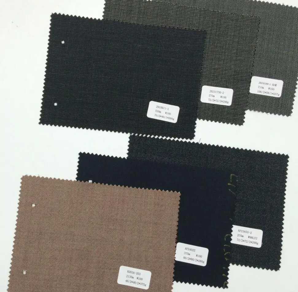 Чистая шерстяная причудливая ткань для мужских костюмов