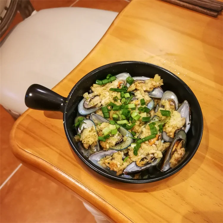 Korea houseware matte black color ceramic coated bulk ceramic cookware for dishes