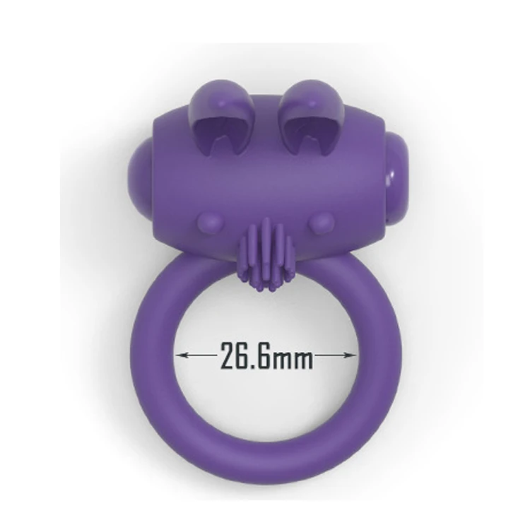 Sex toy manufacturer Delay Lock Fine Sex Toys Vibrating Penis Ring Silicone Rabbit Cock Ring Vibrator