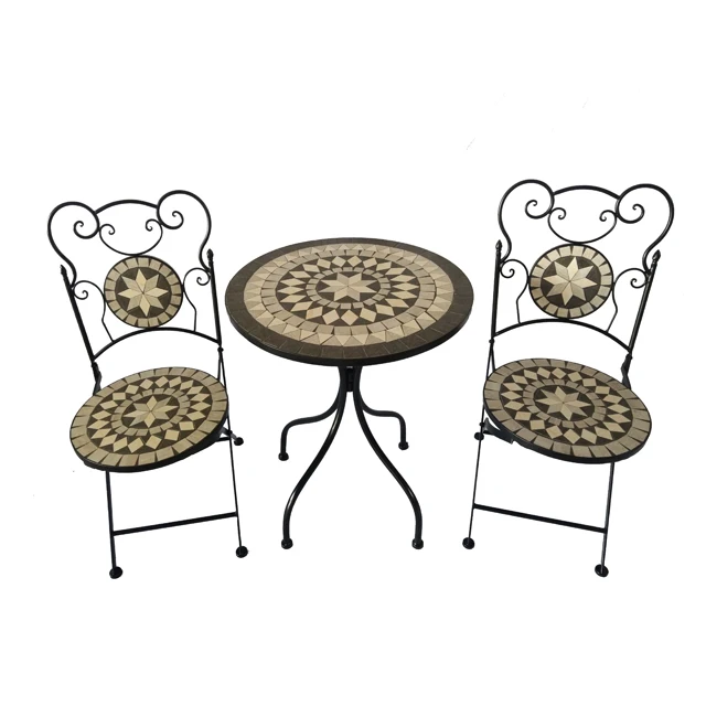 Alpine Mosaic Bistro Set With 2 Chairs