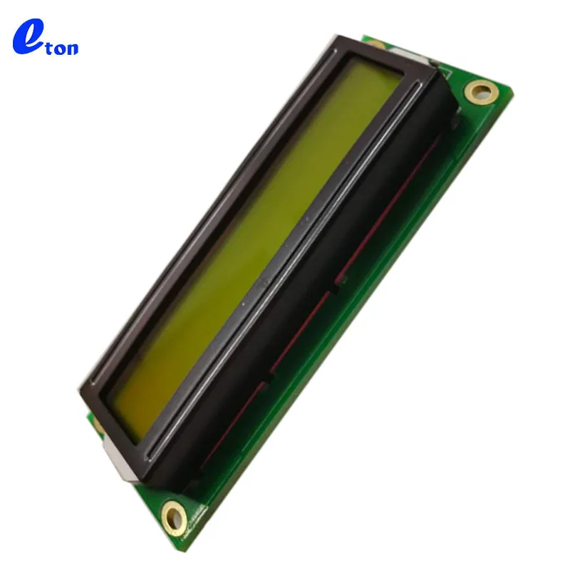 15 years factory and factory price lcd 1601 yellow-green 16x1 big character lcd display module