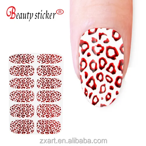 2014 г. Лидер продаж и оптовая продажа пикантные леопардовые дизайн для ногтей стикер