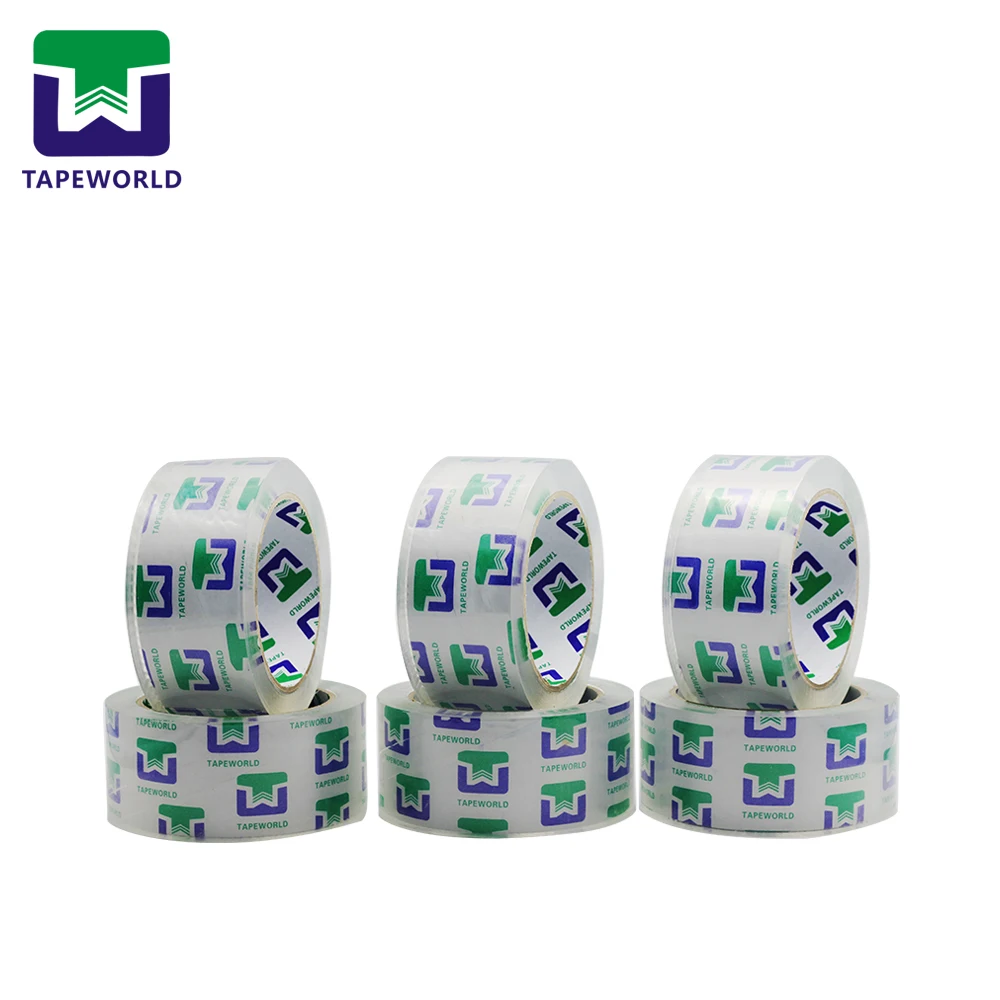 Crystal clear bopp packing tape customized brand