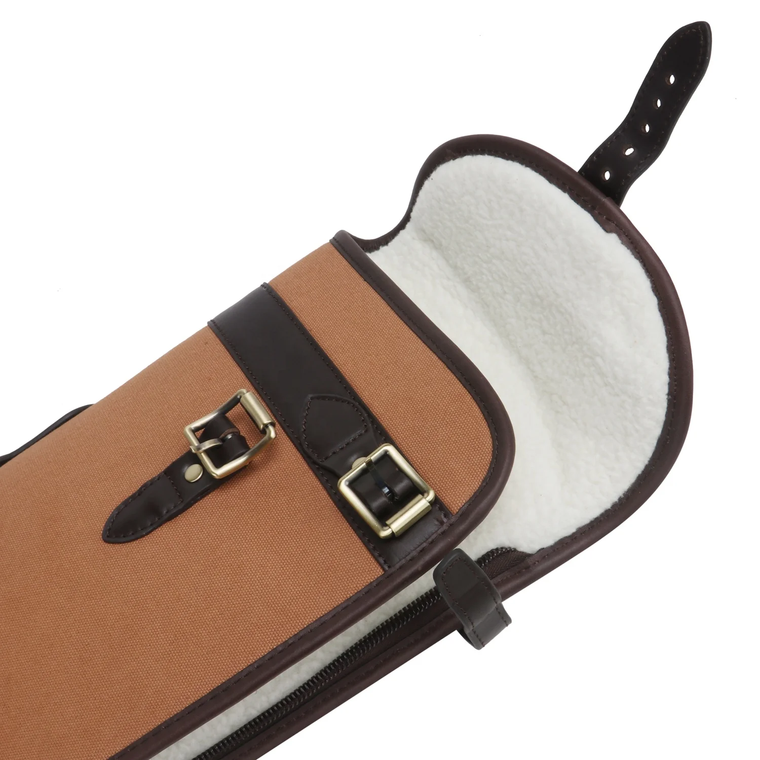 High Quality Hunting Slip Canvas and Leather Gun Bag Animal Trap Type