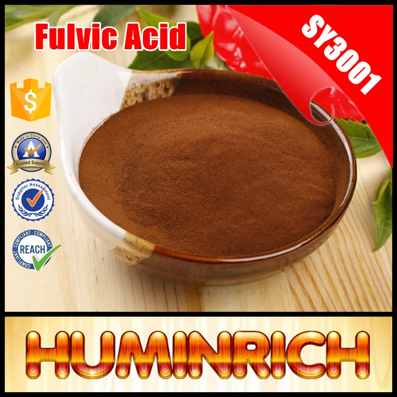 HuminRich Buy Soluble 60% 95% Humic Fulvic Acid Powder Concentrate Organic Dap Fertilizer Prices