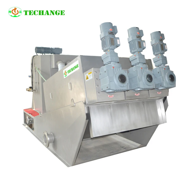 Sell like hot cakes screw filter press sludge dewatering machine
