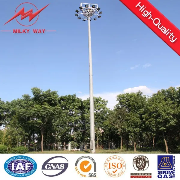 30m High Mast Lighting Tower Pole Price for stadium football application