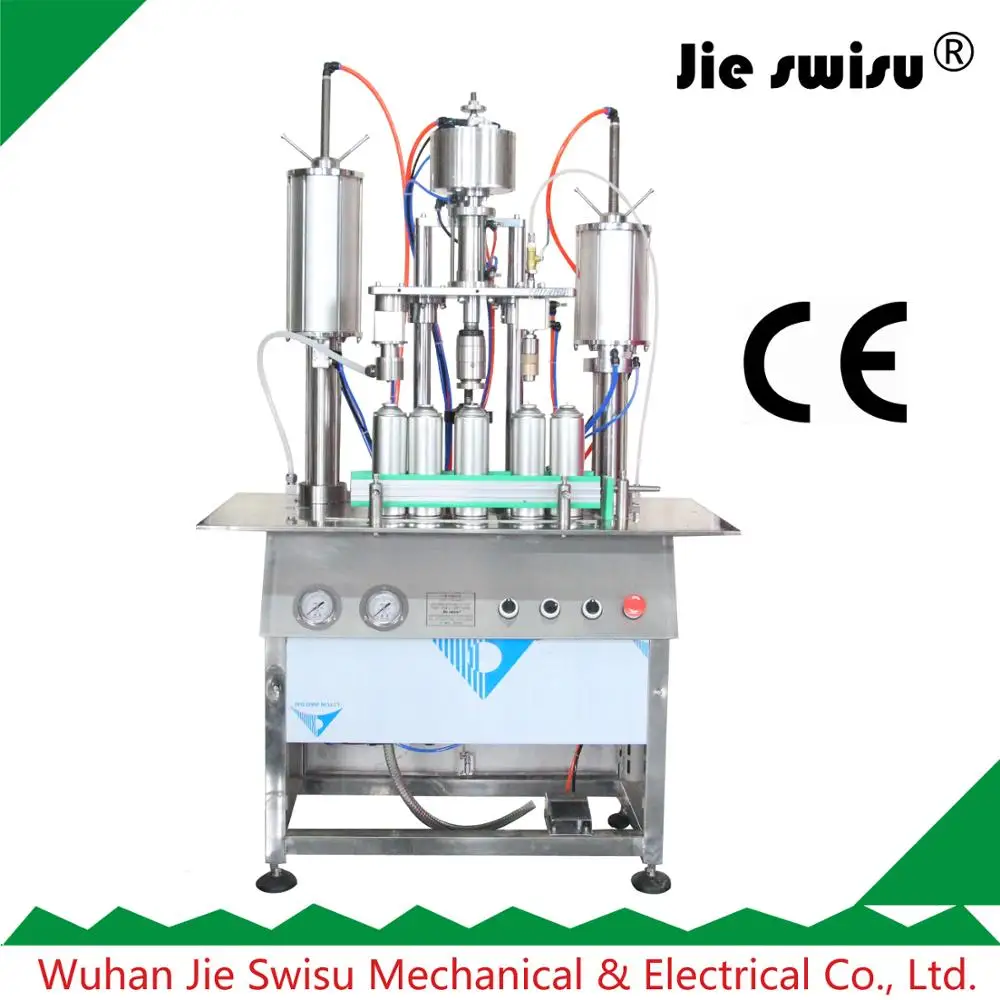Semi-automatic WD-40 Chain cleaner & degreaser can filling equipment