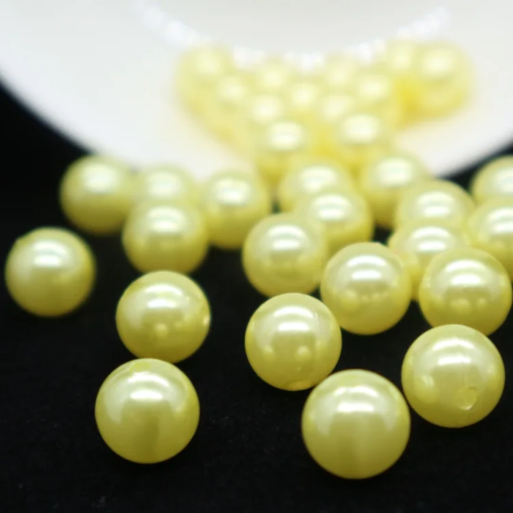 Hot sale 8mm round abs plastic pearls for decoration