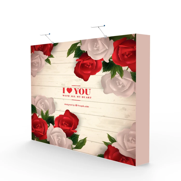 foldable 3x3 4x3 pop up exhibition backdrop fabric banner stand