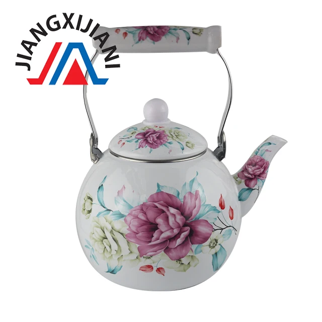 
3.0L Enamel Kettle with Ceramic Handle 