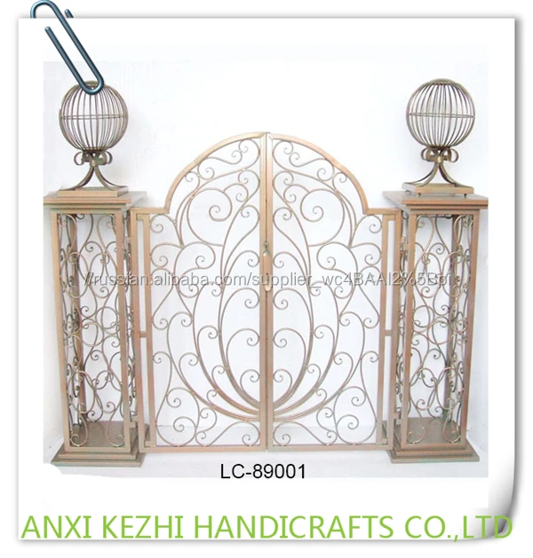 LC-89001 Роскошные Кованого Металла Утюг Сад Решетки Ворот