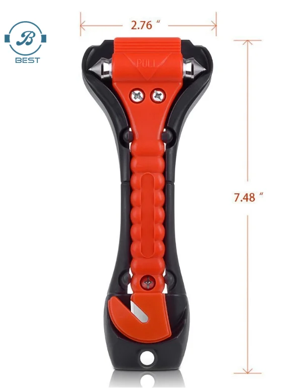 2020 Car Seat Safety Belt Cutter Bus Hammer with Holder