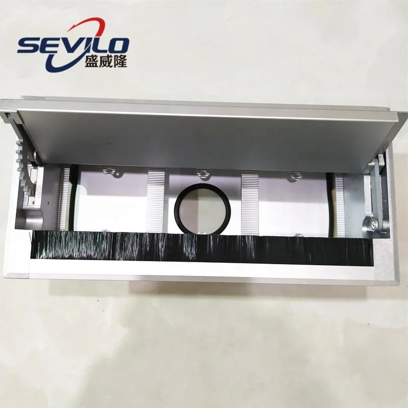Double Sided Opening Cable Wire Box Conference Desk ctangular Cable Grommet wire hole cover
